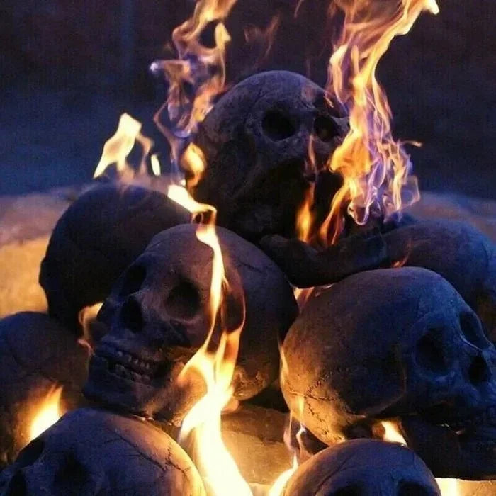 đHalloween Pre-Sale 49% OFFâ ïžCeramic Fireproof Fire Pit Skullđ