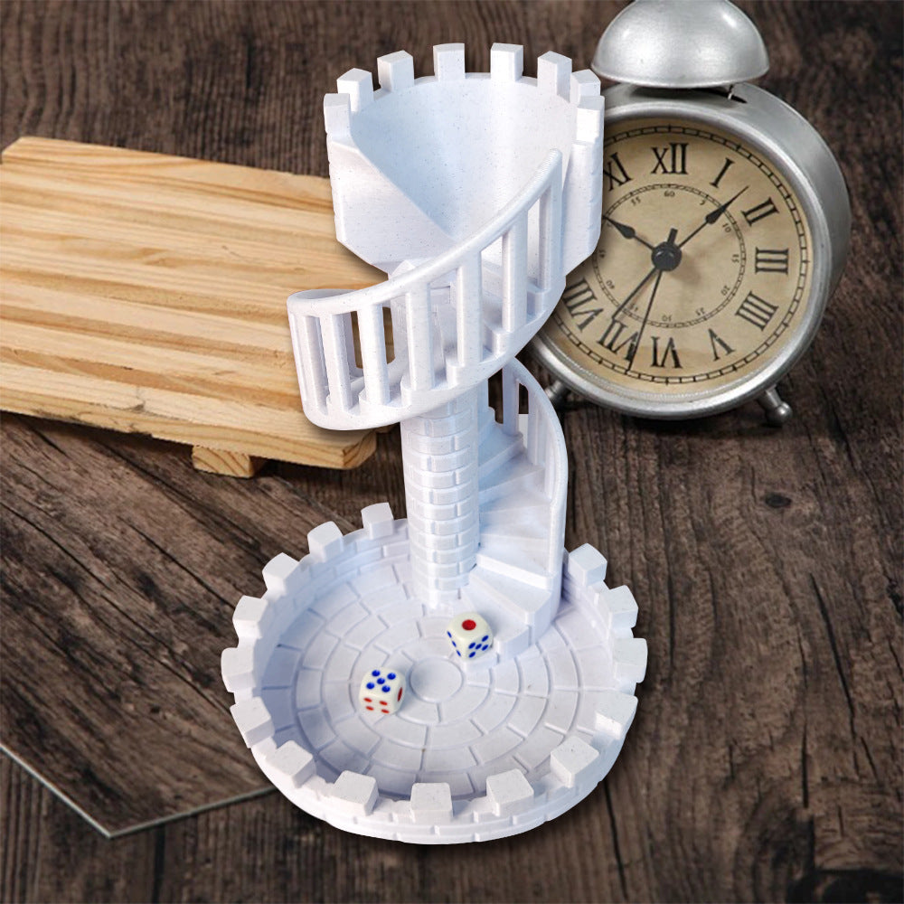 3D Printed Dice Tower – Board Game Accessory & Display Ornament