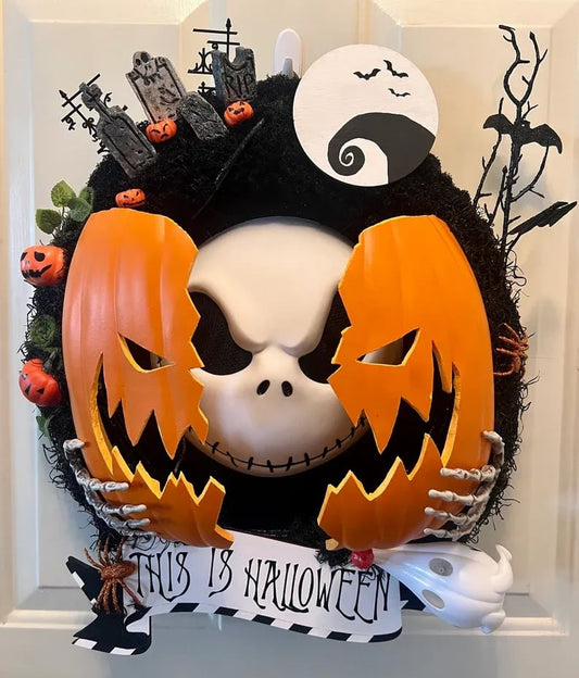 ⏰💀Nightmare Pumpkin Wreath🎃