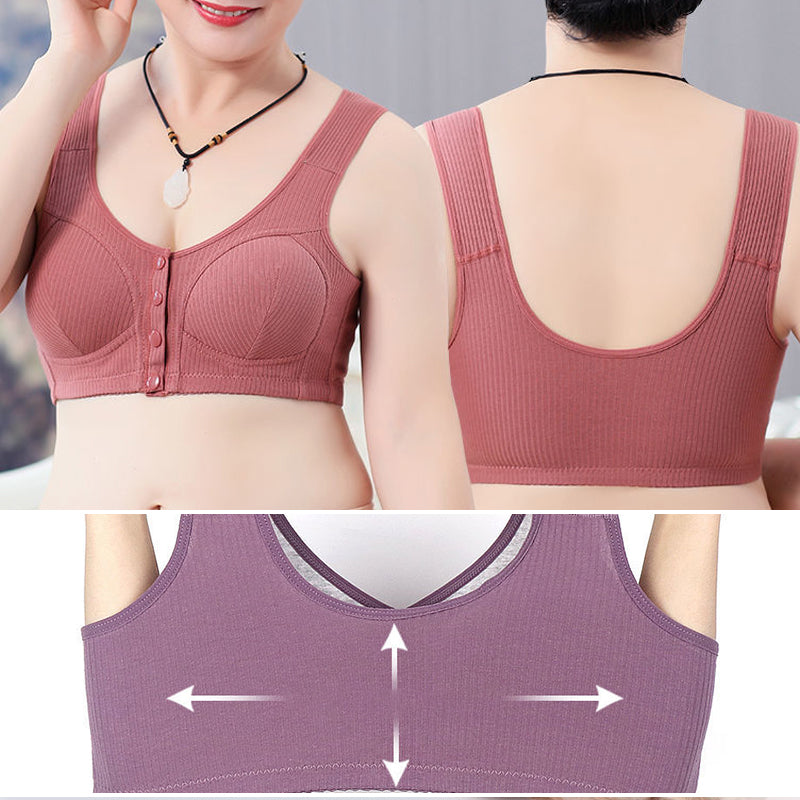 New women’s front snap button plus size bra