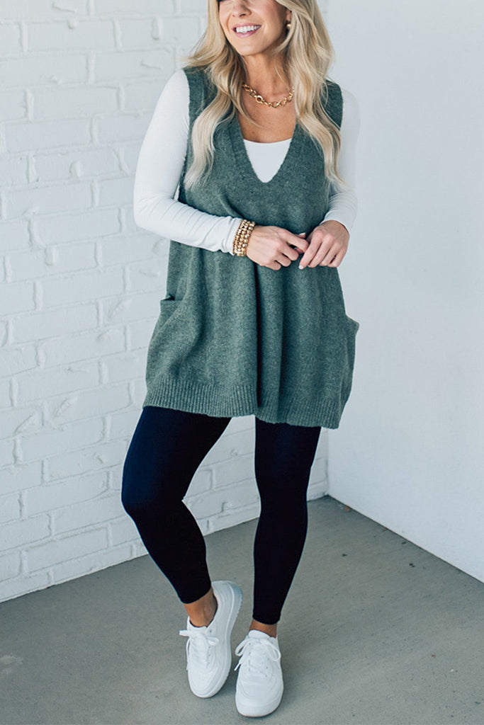 Cozy Pocket Sweater Vest
