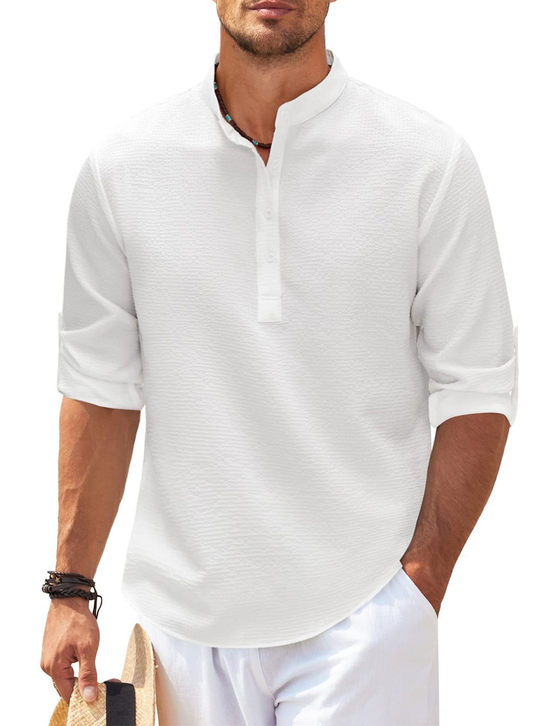 🎁Men's Casual Cotton Shirt  Ultimate Comfort and Style🔥-BUY 2 FREE SHIPPING