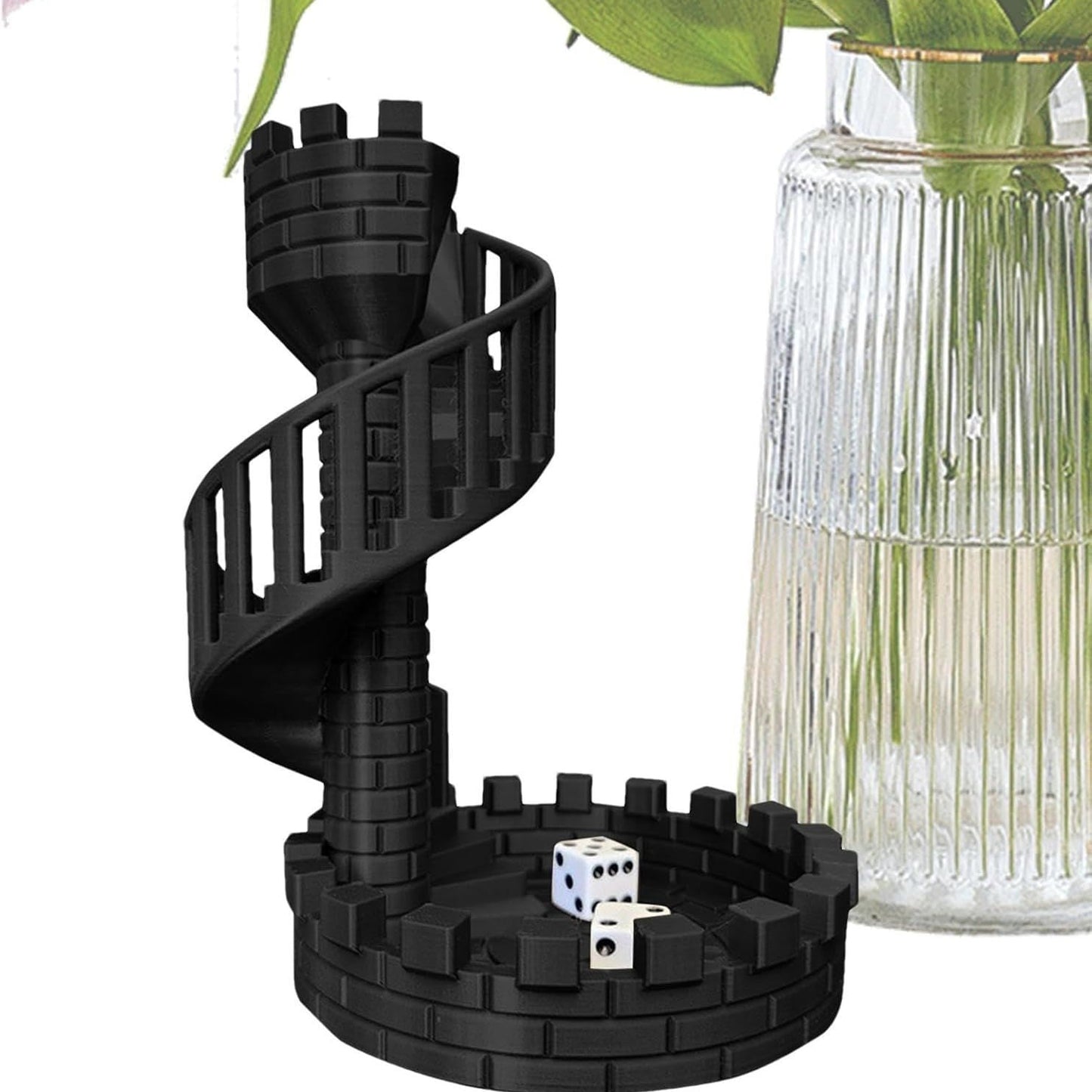 3D Printed Dice Tower – Board Game Accessory & Display Ornament