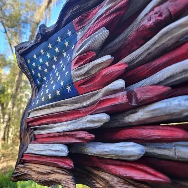 Wooden American Flag🔥BUY 2 FREE SHIPPING🔥