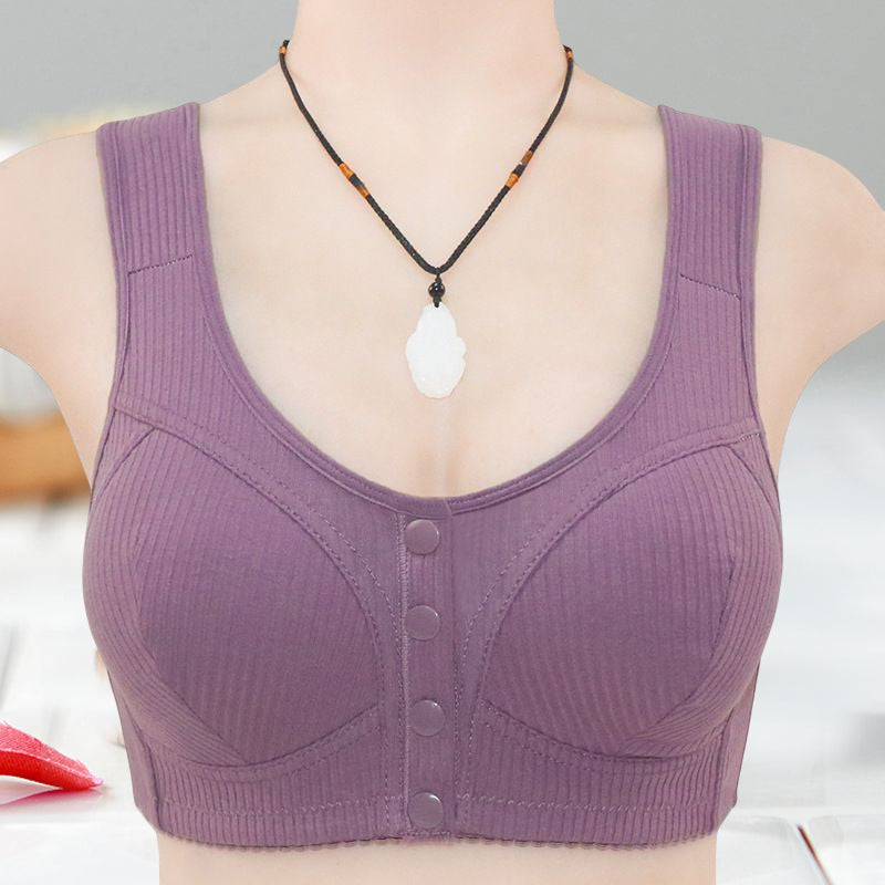 New women’s front snap button plus size bra