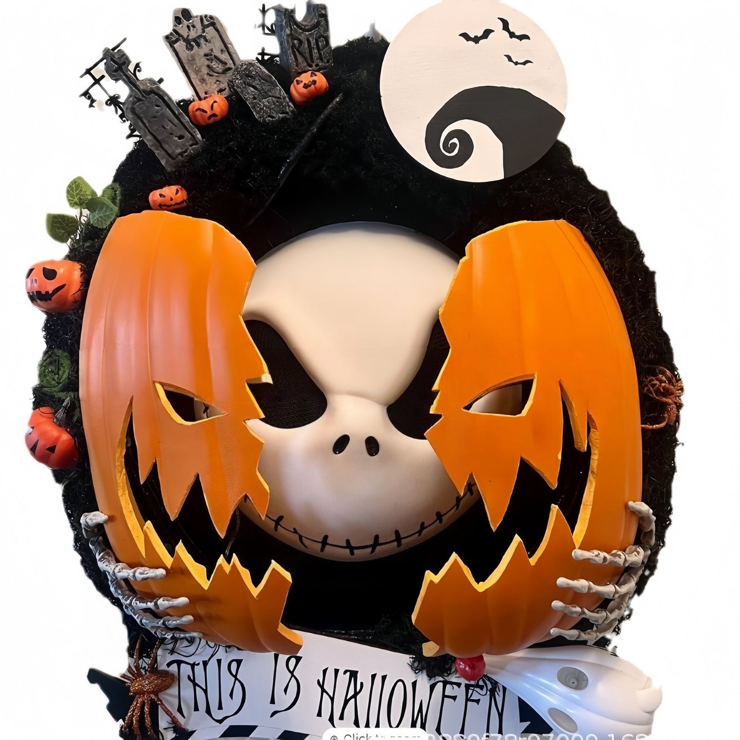 ⏰💀Nightmare Pumpkin Wreath🎃