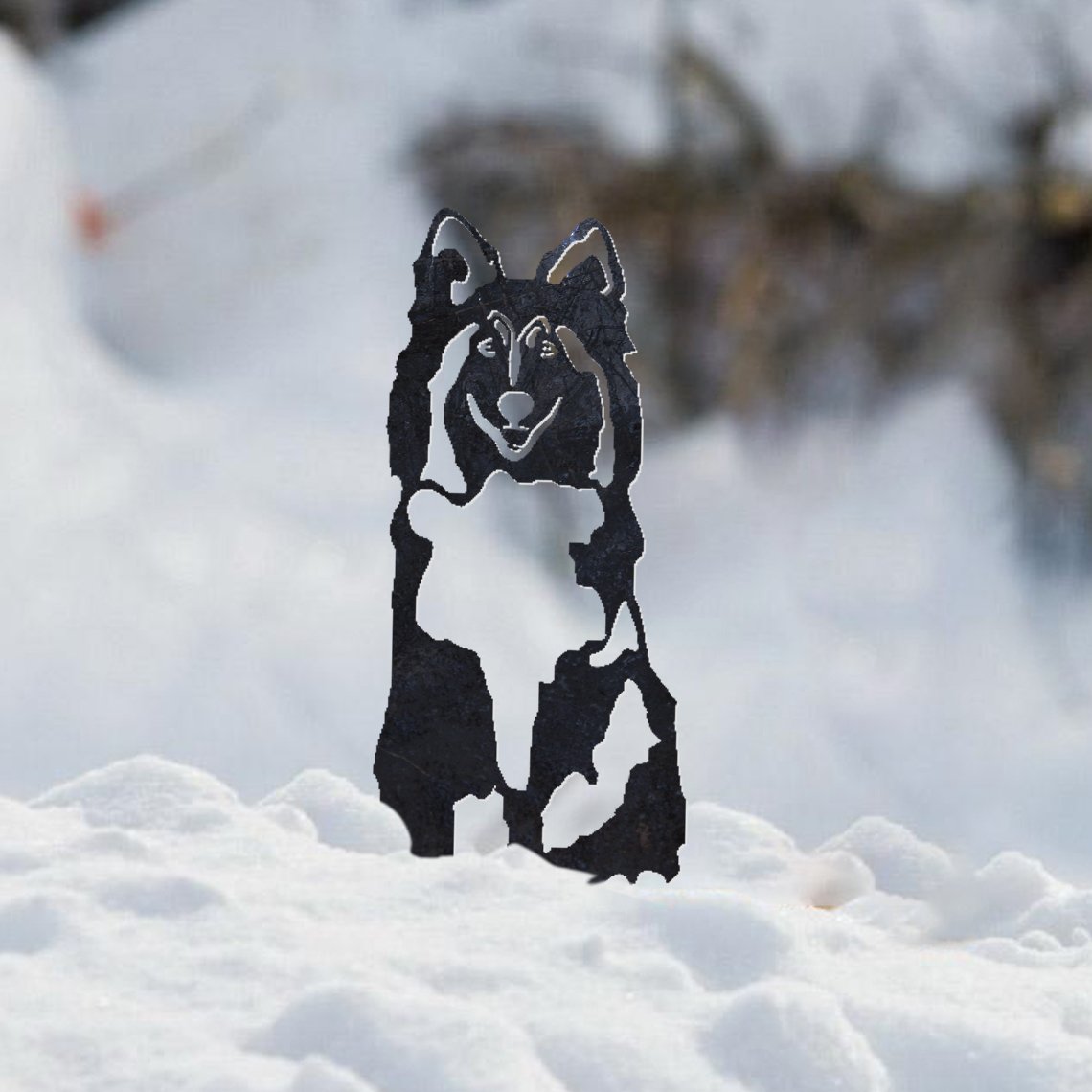 Shetland Sheepdog Metal Silhouette