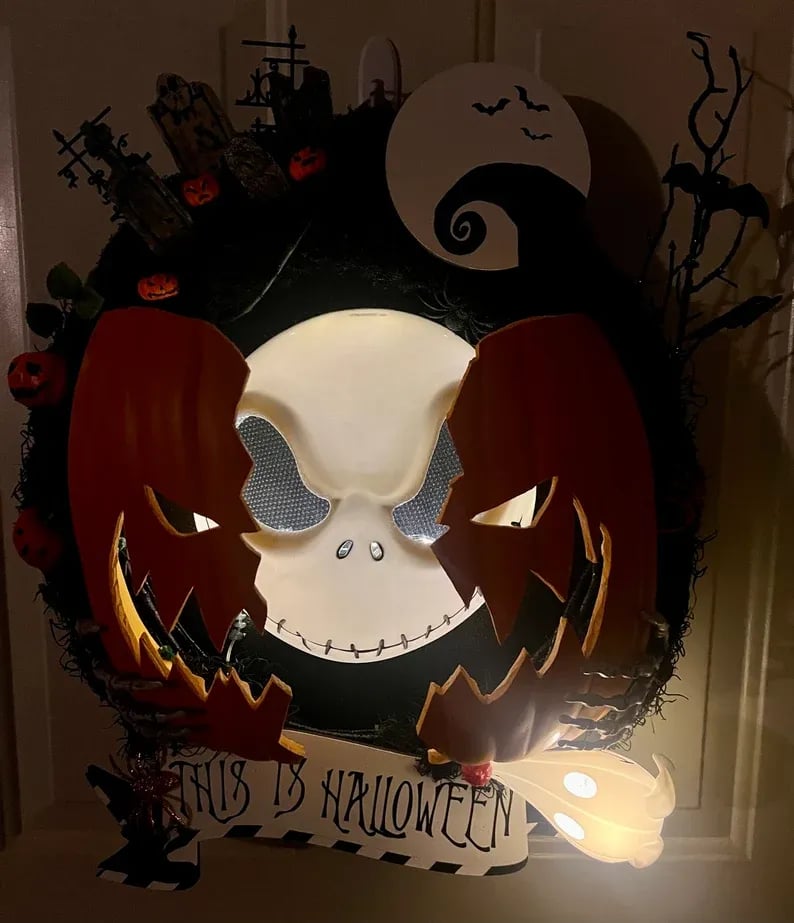 ⏰💀Nightmare Pumpkin Wreath🎃