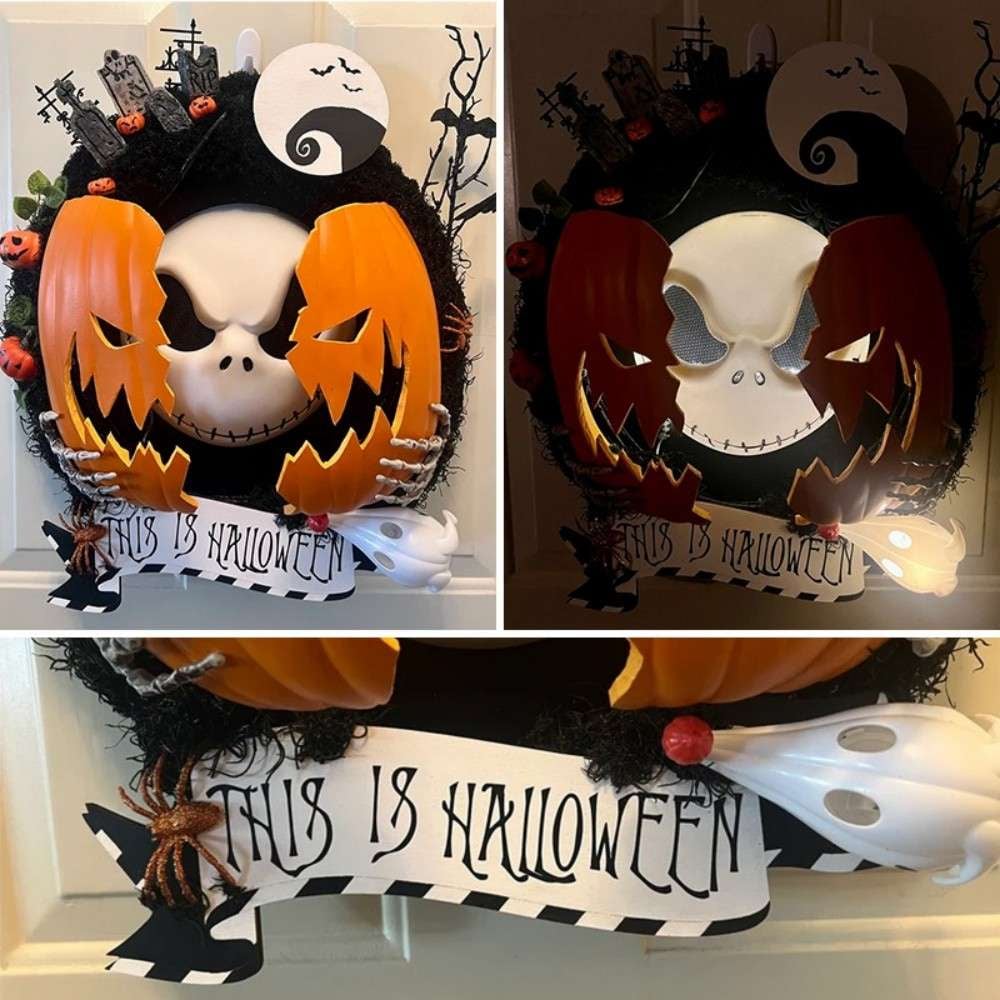 ⏰💀Nightmare Pumpkin Wreath🎃