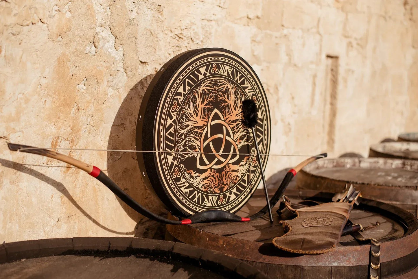 VEGAN SHAMAN DRUM "OWL SOUL", HEALING SOUND THERAPY