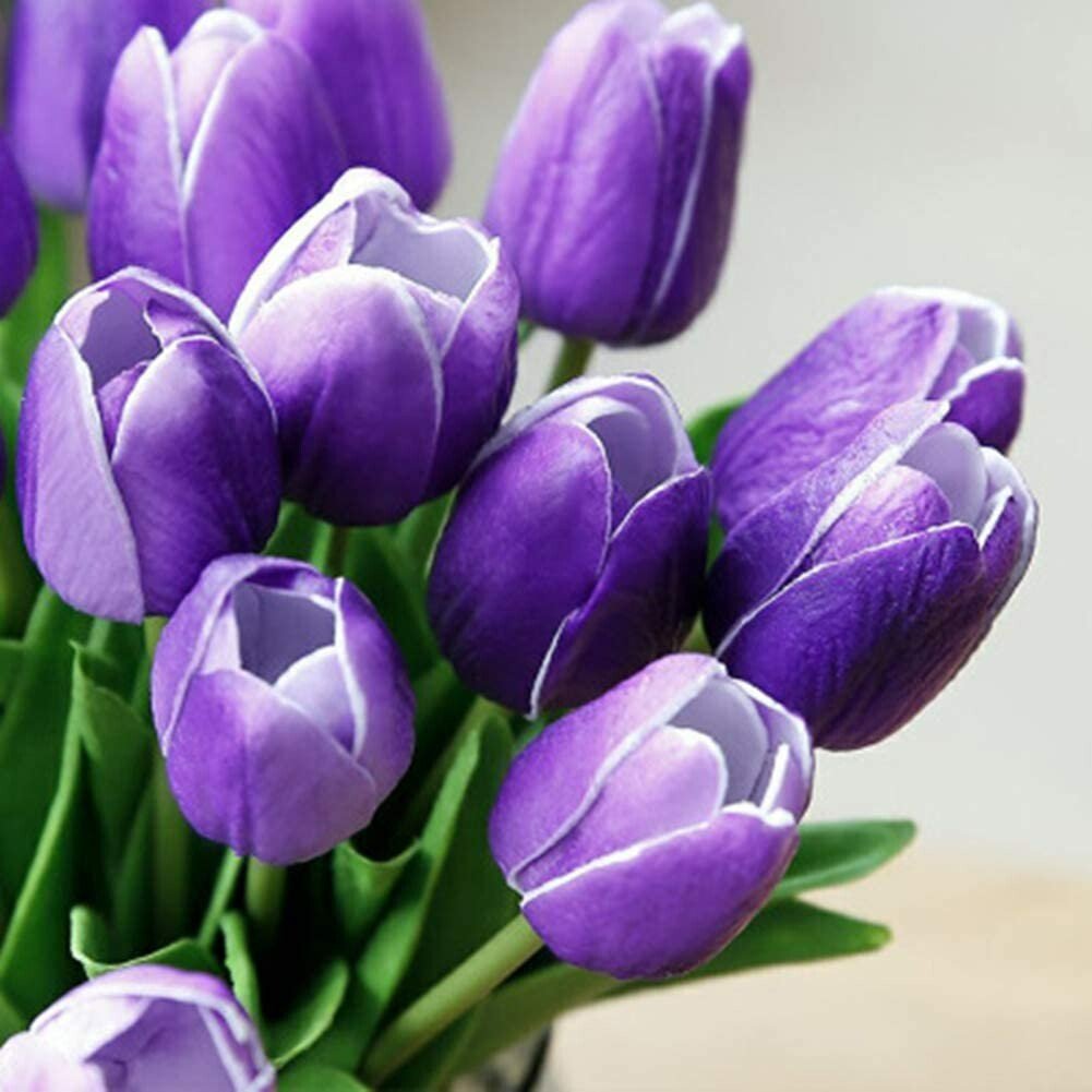 High Quality Artificial Latex Tulips(PCS 10)