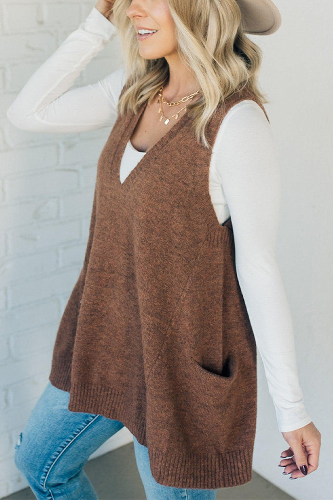 Cozy Pocket Sweater Vest