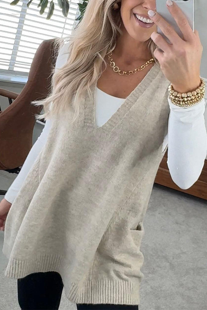 Cozy Pocket Sweater Vest