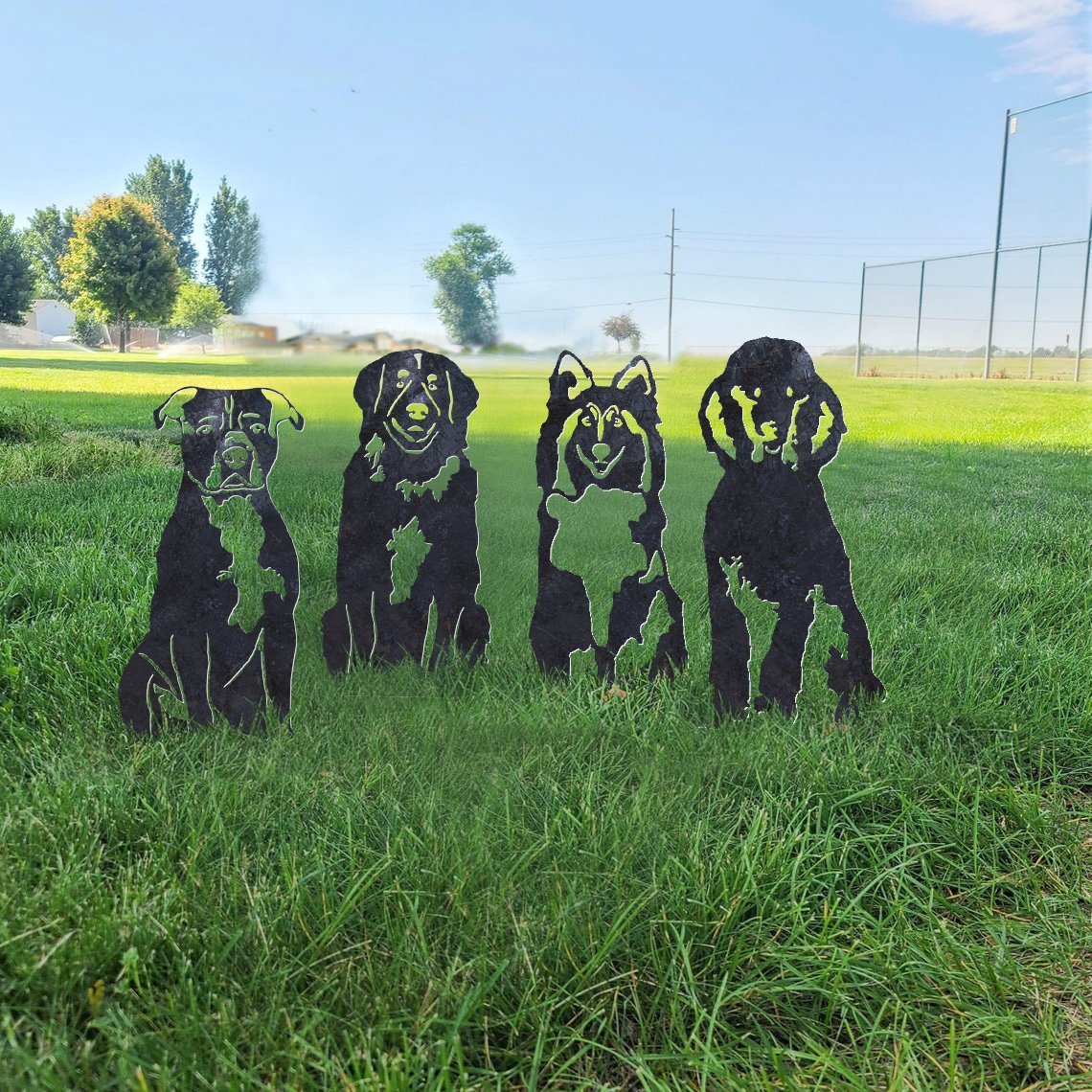 Shetland Sheepdog Metal Silhouette