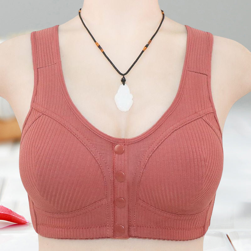 New women’s front snap button plus size bra