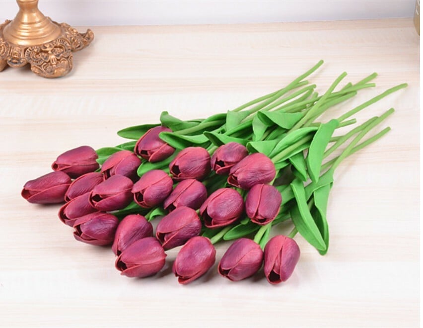 High Quality Artificial Latex Tulips(PCS 10)