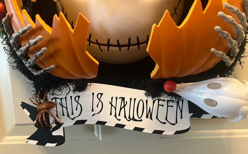 ⏰💀Nightmare Pumpkin Wreath🎃