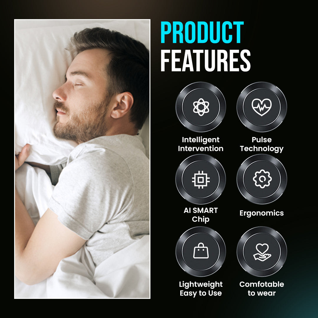 Intelligent anti-snoring apnea device with obvious effect