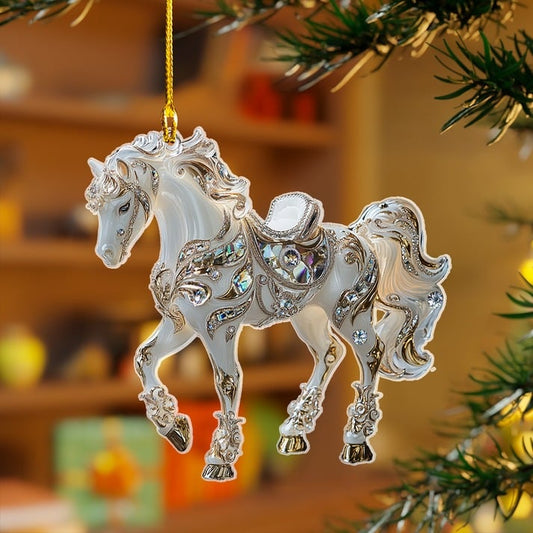 🔥🎁Handmade Horse Christmas Ornament(2D)