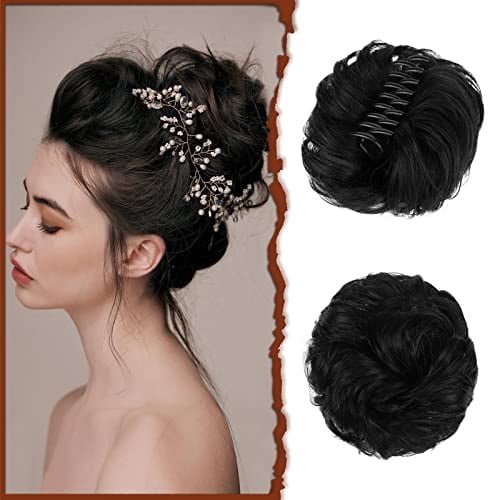 Claw Clip Messy Bun Hair Piece