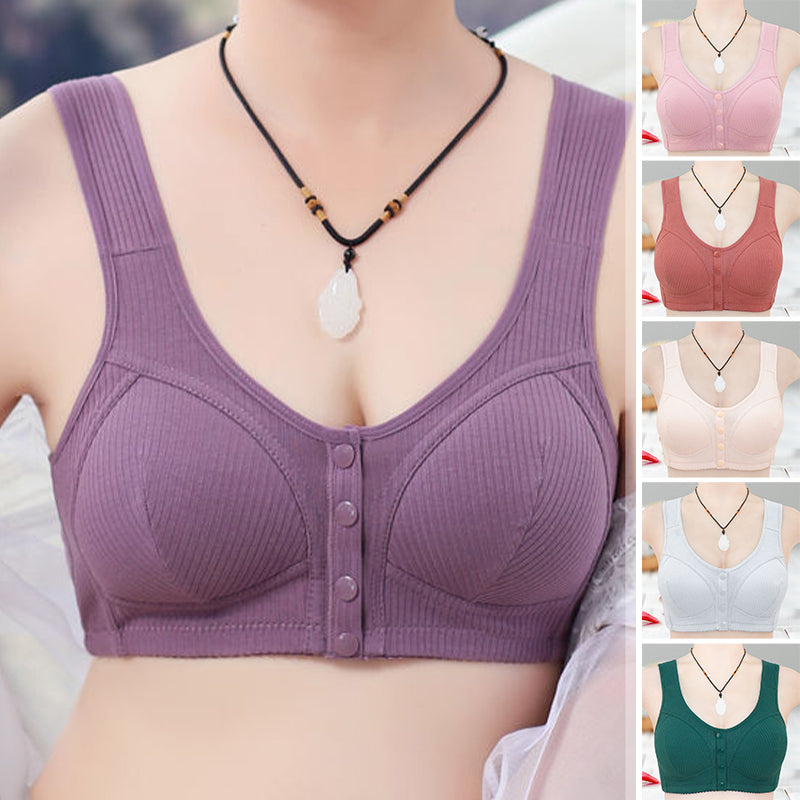 New women’s front snap button plus size bra