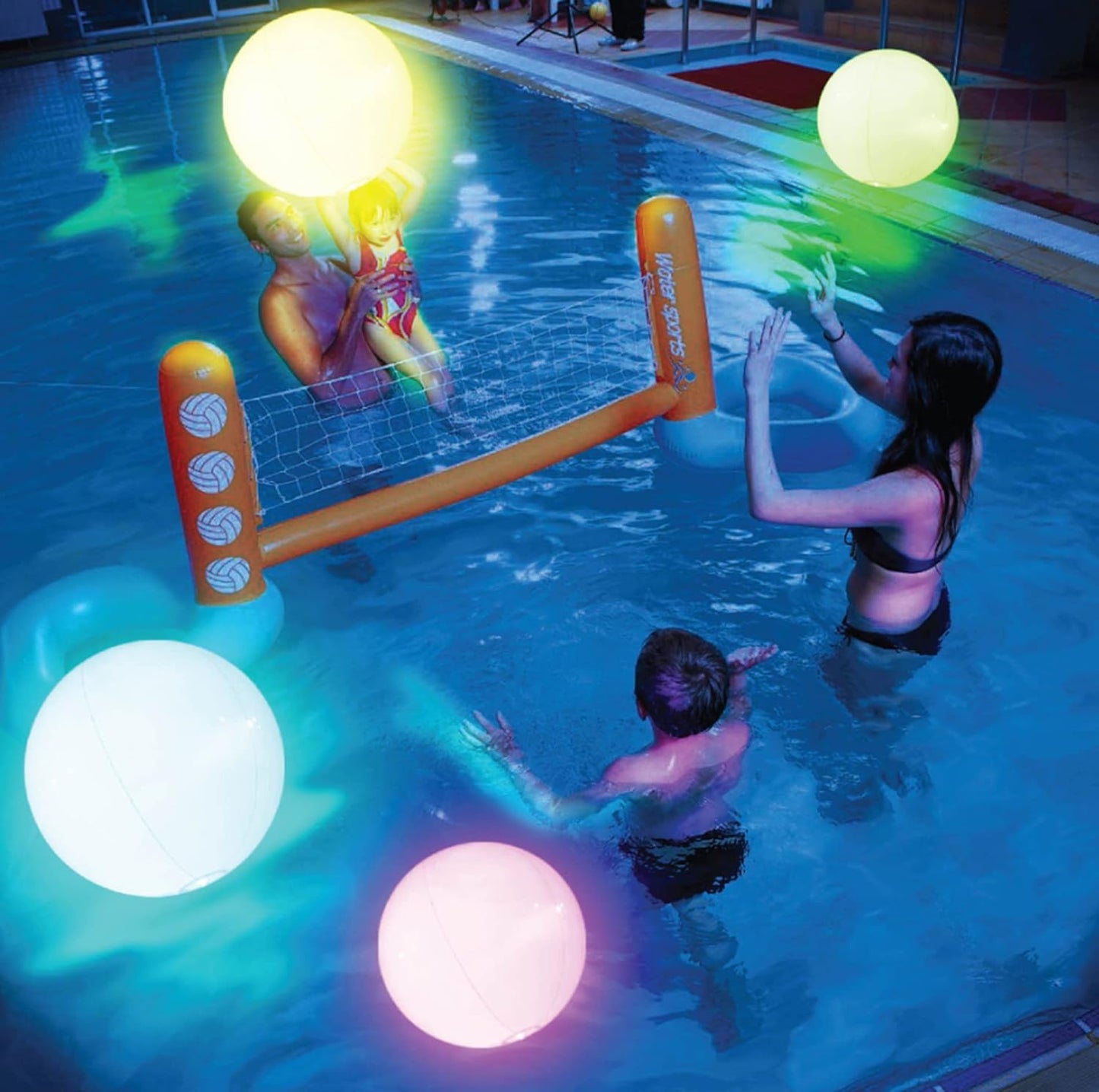 Pool Decoration🎉LED Light 16 Colors Luminous Beach Ball