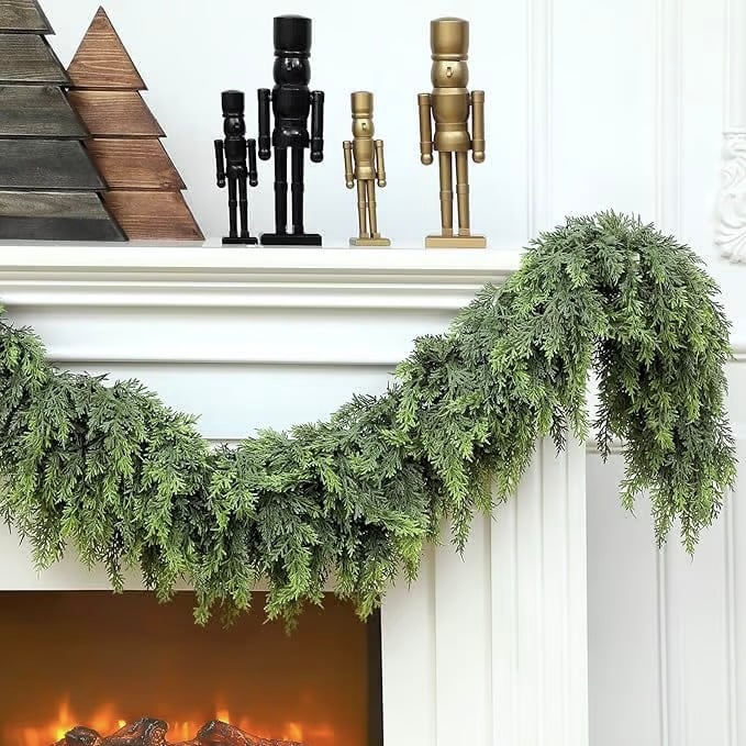 ⛄2025 Christmas Artificial Cypress Leaf Vine Wreath🎄