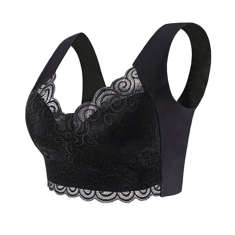 Gather Beautiful Back Lace Bra Without Steel Ring💖