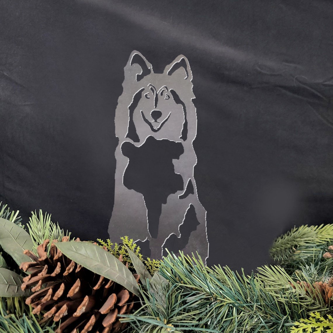 Shetland Sheepdog Metal Silhouette