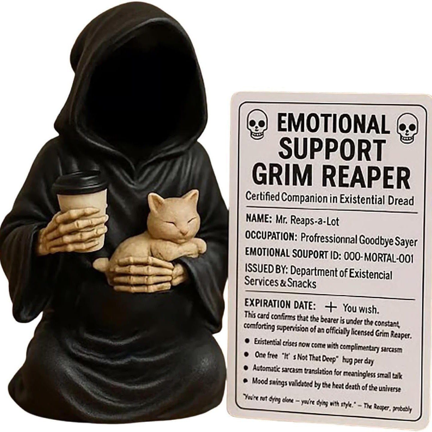 Emotional Support Grim Reaper Figurine