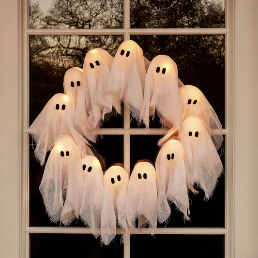 🎃2025 Halloween Hot Sale 49% OFF💥Ghosts Wreath🎁BUY MORE SAVE MORE