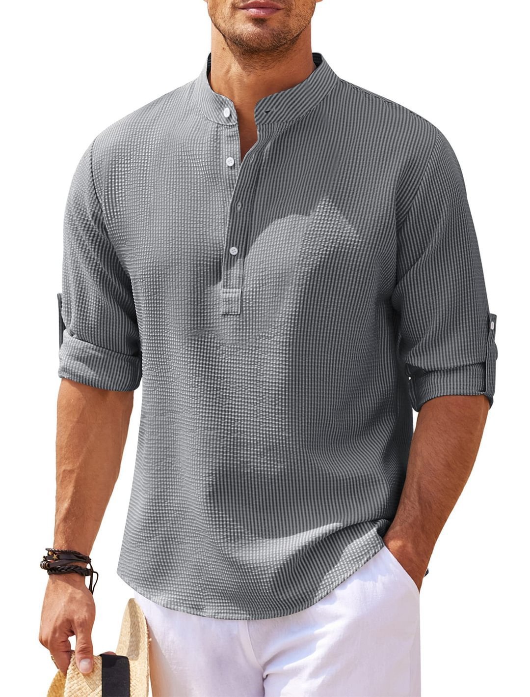 🎁Men's Casual Cotton Shirt  Ultimate Comfort and Style🔥-BUY 2 FREE SHIPPING