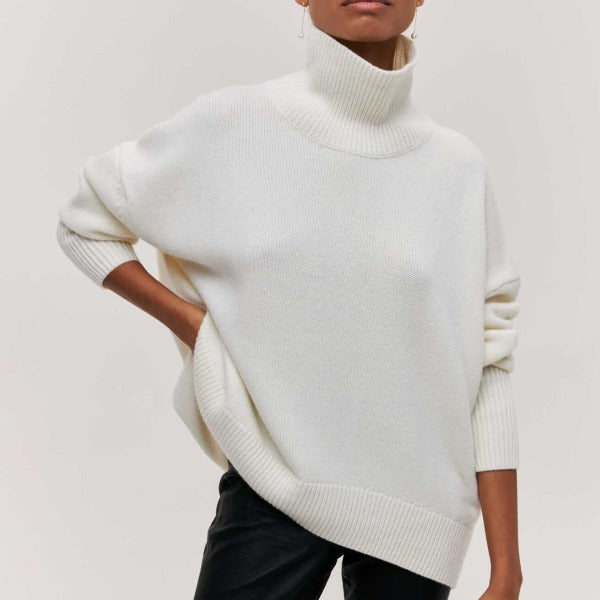 Turtleneck sweater knitted
