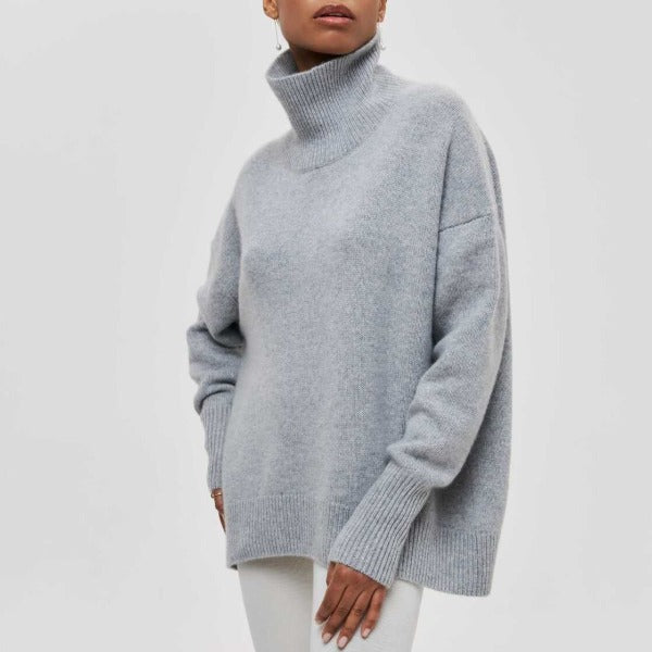 Turtleneck sweater knitted