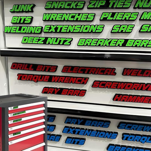 🎉🎉23 Pack of Magnetic Toolbox Labels🔩