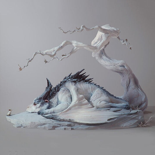 Dragon And Mouse - Art Sculpture