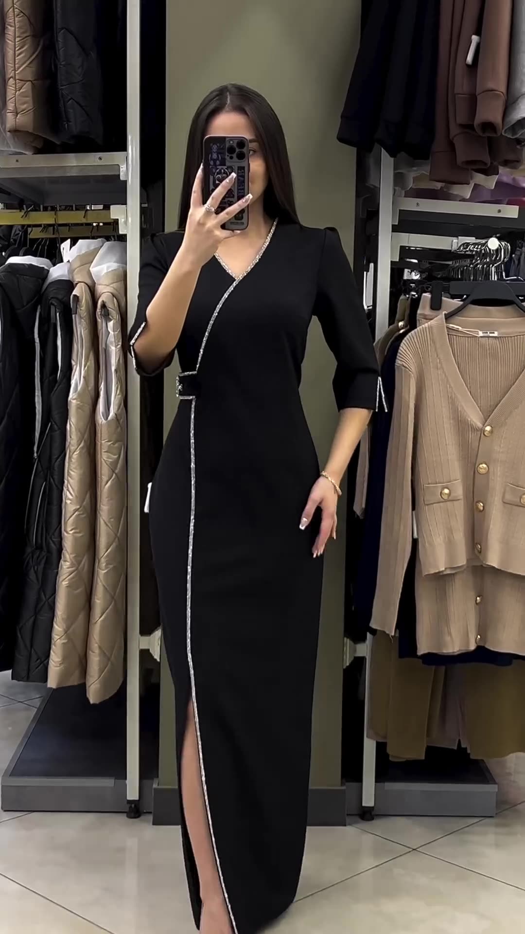 V-neck Slim Fit Temperament  Dress