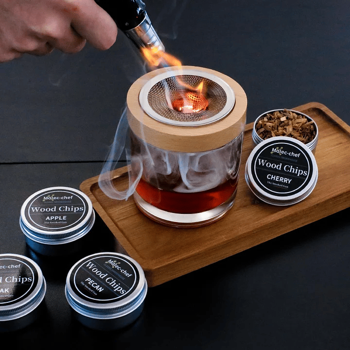 Cocktail Smoker with 8 flavors -Bourbon Whiskey Gifts for Men