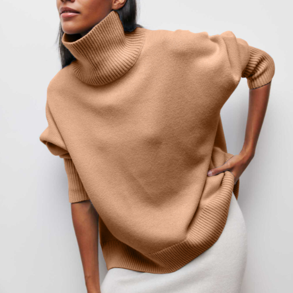 Turtleneck sweater knitted