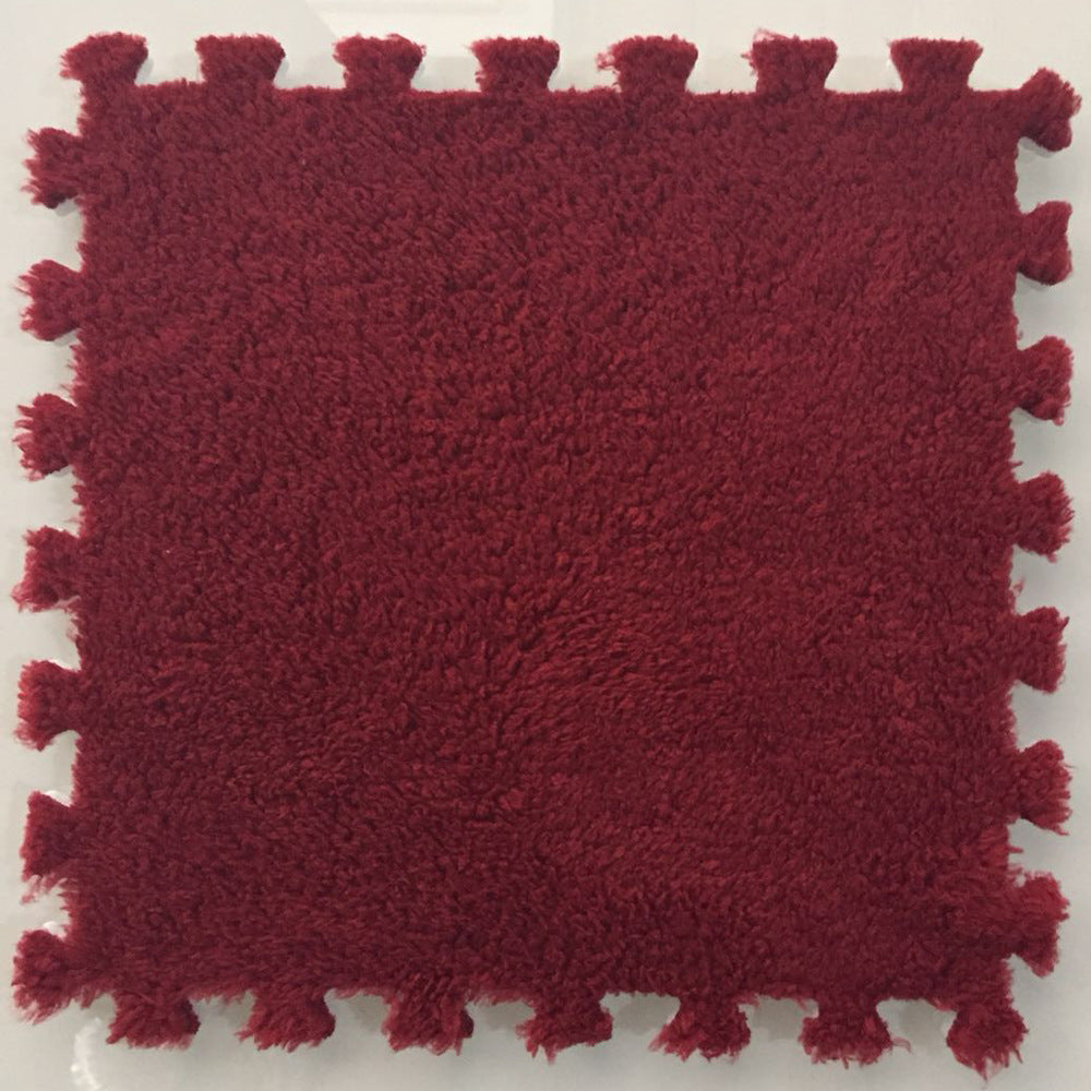 Spliced suede carpet