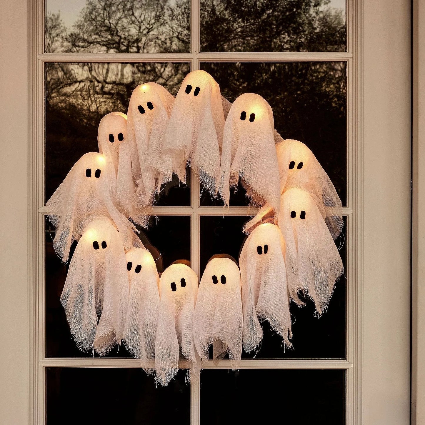 🎃2025 Halloween Hot Sale 49% OFF💥Ghosts Wreath🎁BUY MORE SAVE MORE