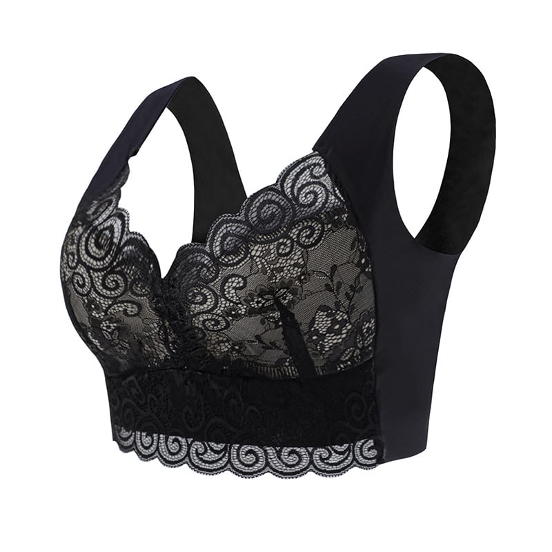 Gather Beautiful Back Lace Bra Without Steel Ring💖