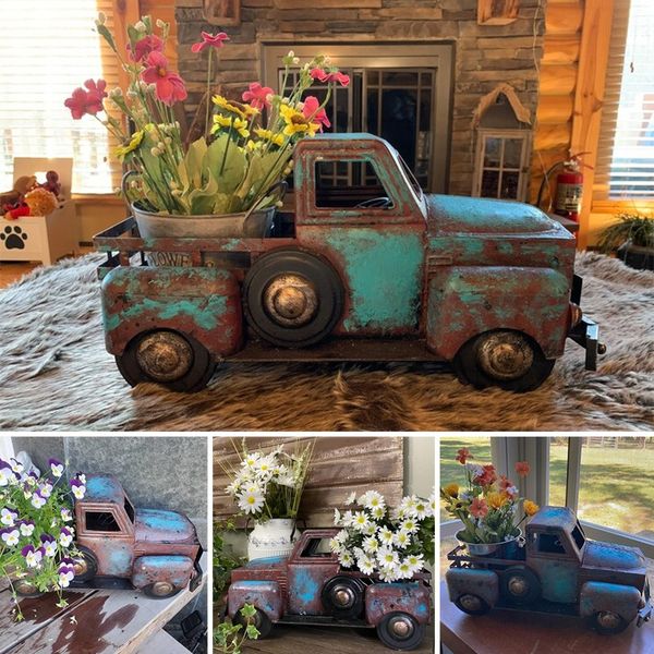 Large Rustic Farmhouse Truck Decor