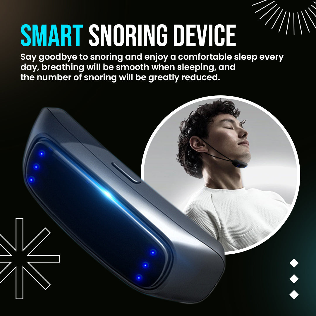 Intelligent anti-snoring apnea device with obvious effect