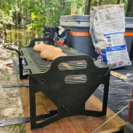 Collapsible BBQ Grill for Easy Storage Steel