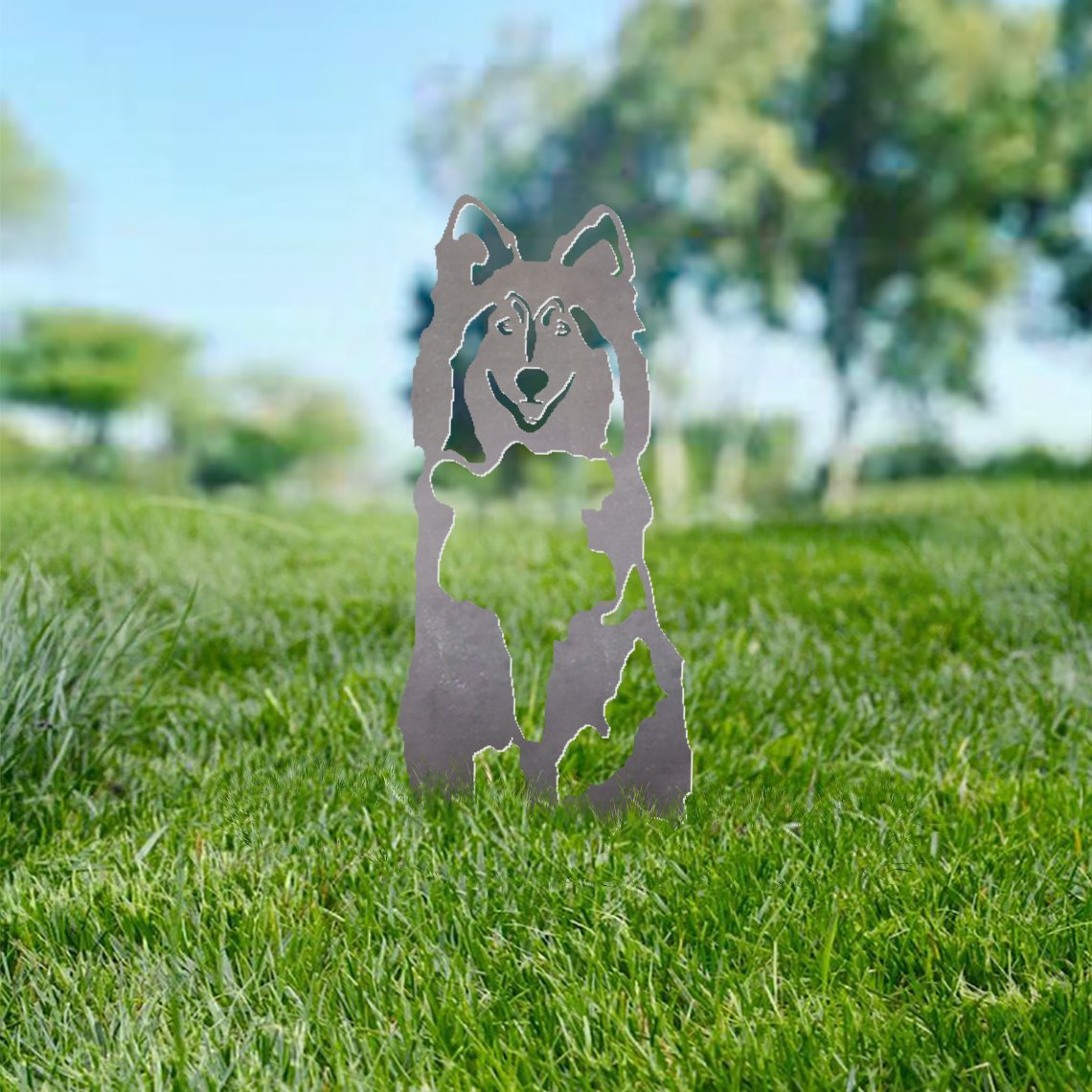 Shetland Sheepdog Metal Silhouette