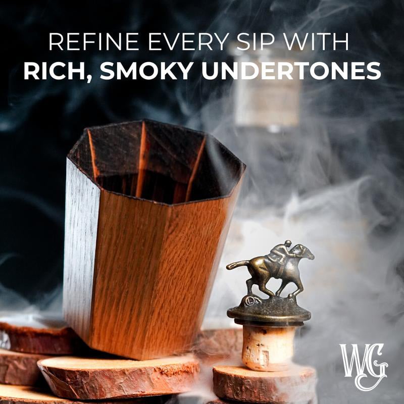 🔥Handmade and Charred Drinking Vessel - Ideal Whiskey Glass for Whiskey Consumption