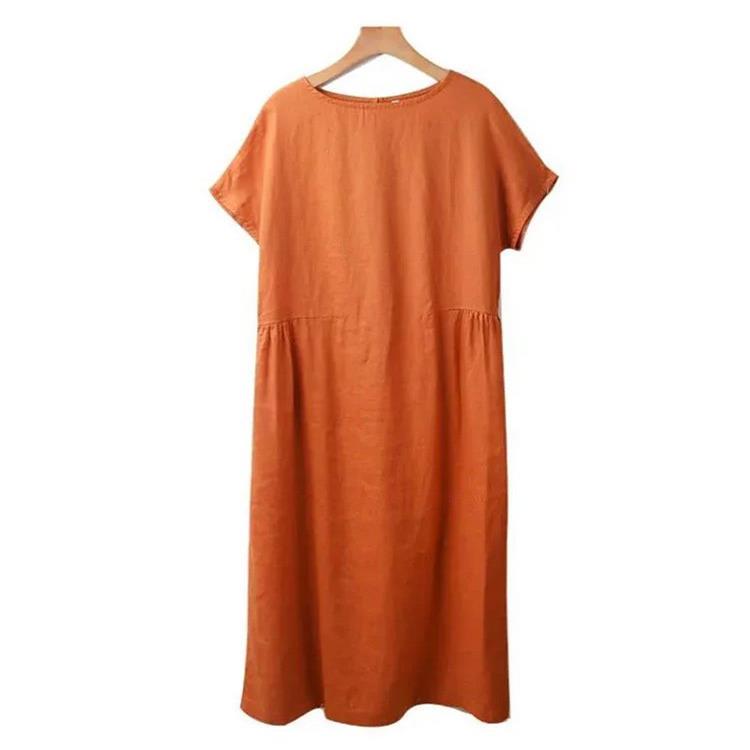 🔥HOT SALE🔥 Japanese Style Linen Cotton Dress