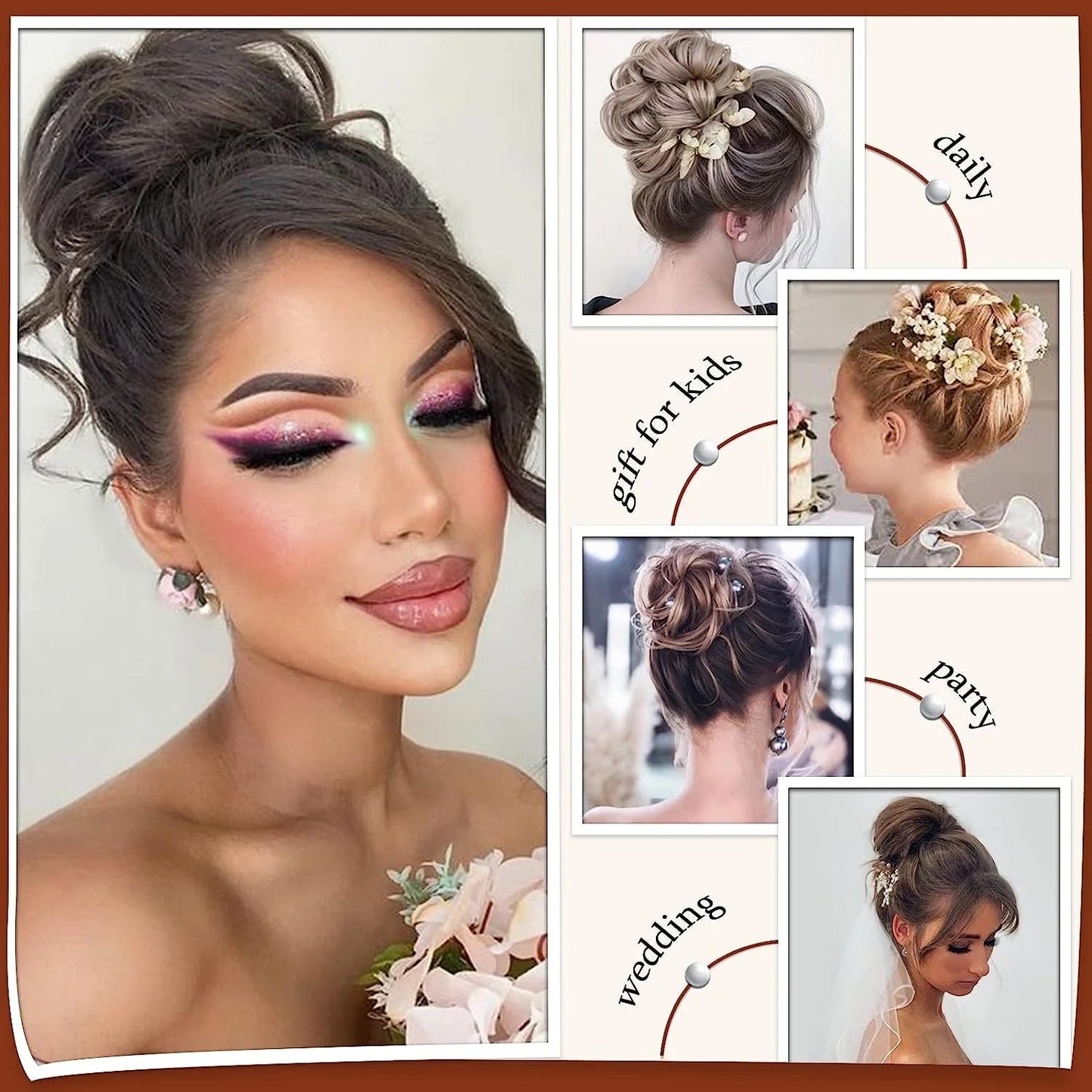 Claw Clip Messy Bun Hair Piece