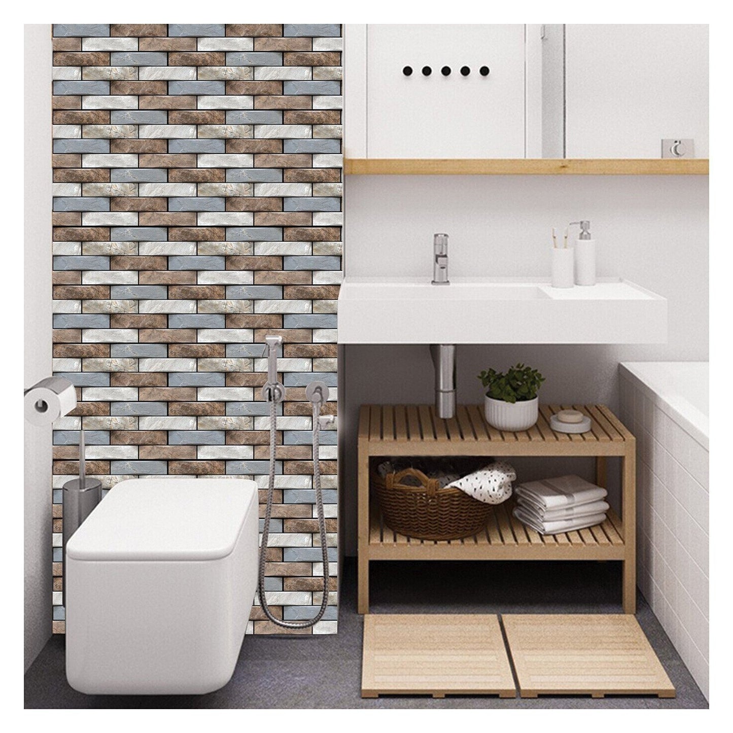 🌟Big Sale -3D Peel and Stick Wall Tiles(30cmx30cm)